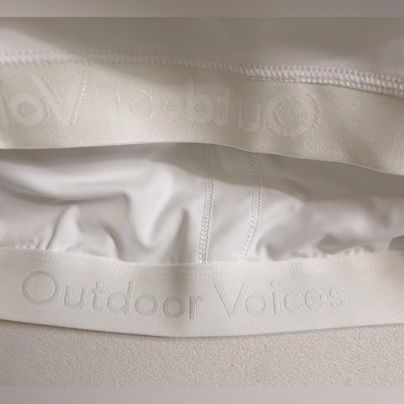 NWT Outdoor Voices SOLD OUT One Shoulder Dress Built in Bra only White Size L - Picture 16 of 16